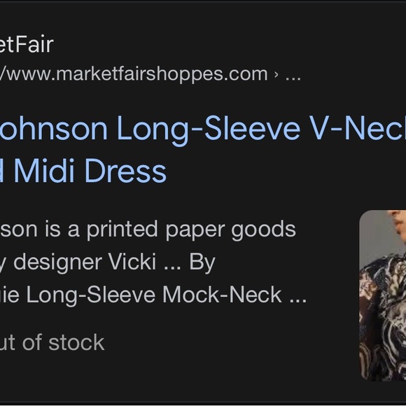 Sold out 3X Printer Johnson dress, exclusively for Anthropologie. Navy/Cream. - Picture 8 of 8